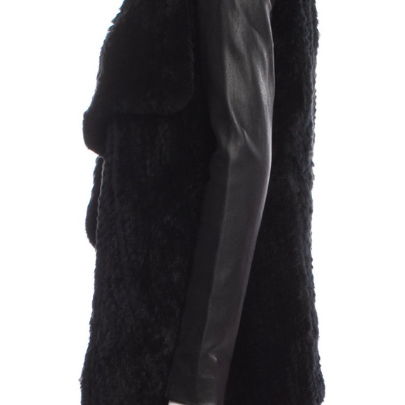 Mackage Black Fur/Leather jacket Size XS - Picture 3 of 3